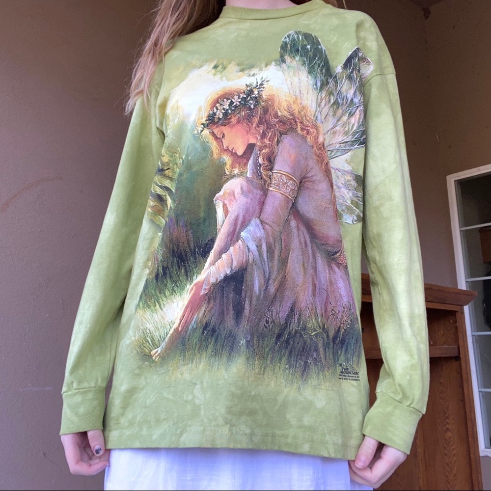 The Mountain Green Tie Dye Fairy Shirt